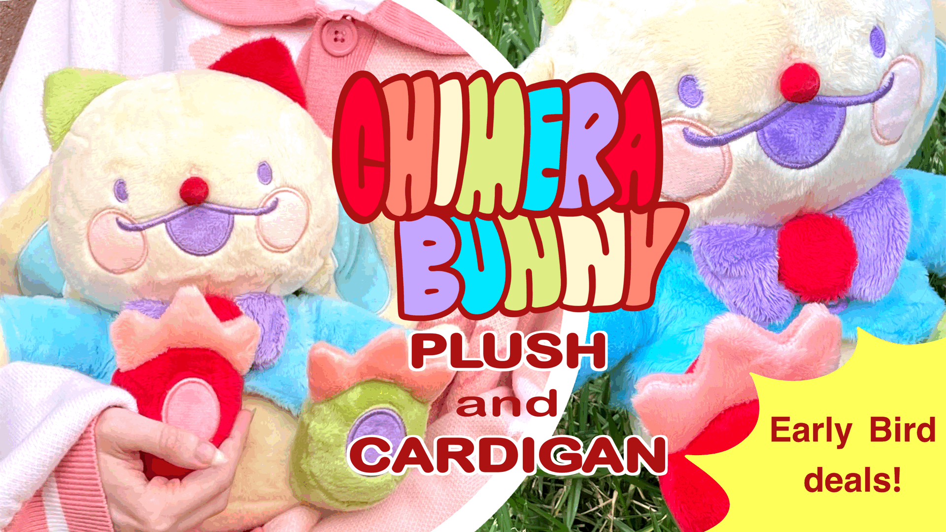 Chimera Bunny: Plush and Cardigan!