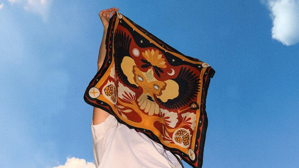 Illustrated Bandanas: Eco-Conscious and Handcrafted with intention
