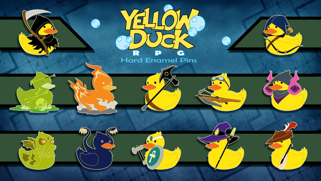 Yellow Duck RPG - Hard Enamel Pins