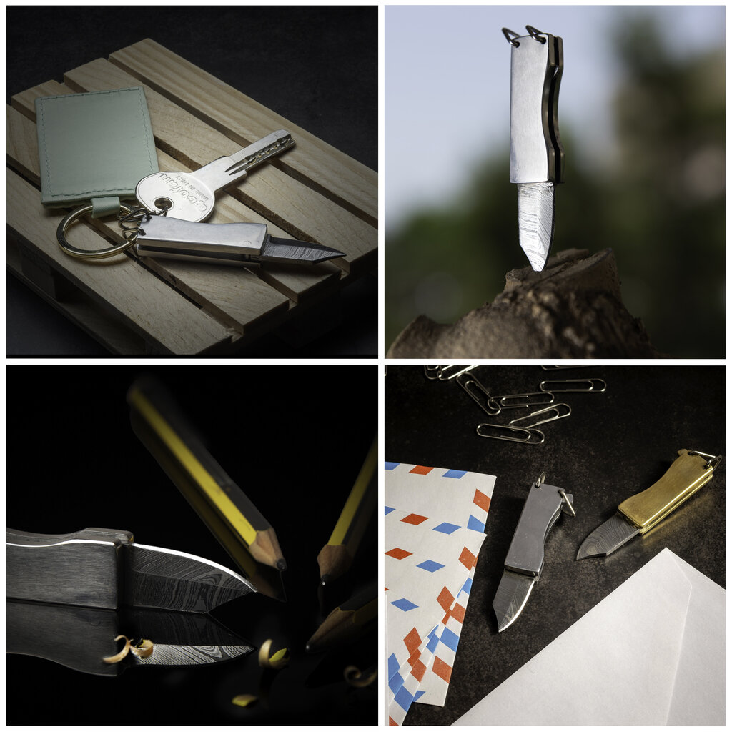 Modern Minimal Edc V-King Necklace Knife