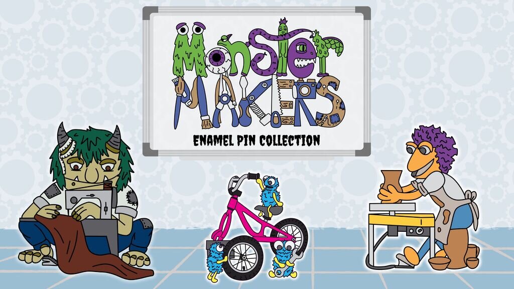 Monster Makers Enamel Pin Collection