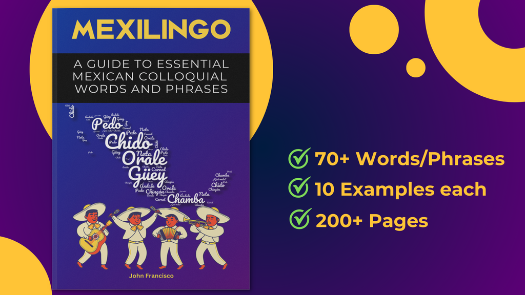 MexiLingo Book: A Guide To Essential Mexican Spanish Colloquial Words and Phrases + Audio